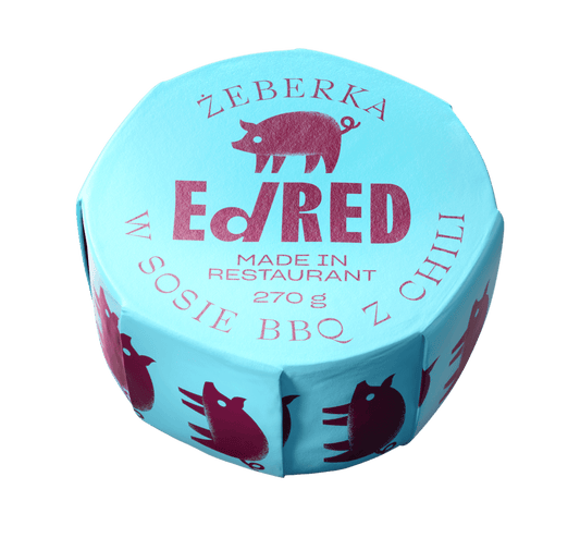 ED RED Konserwa zeberka w sosie BBQ z chili. 113,30 zl/kg
