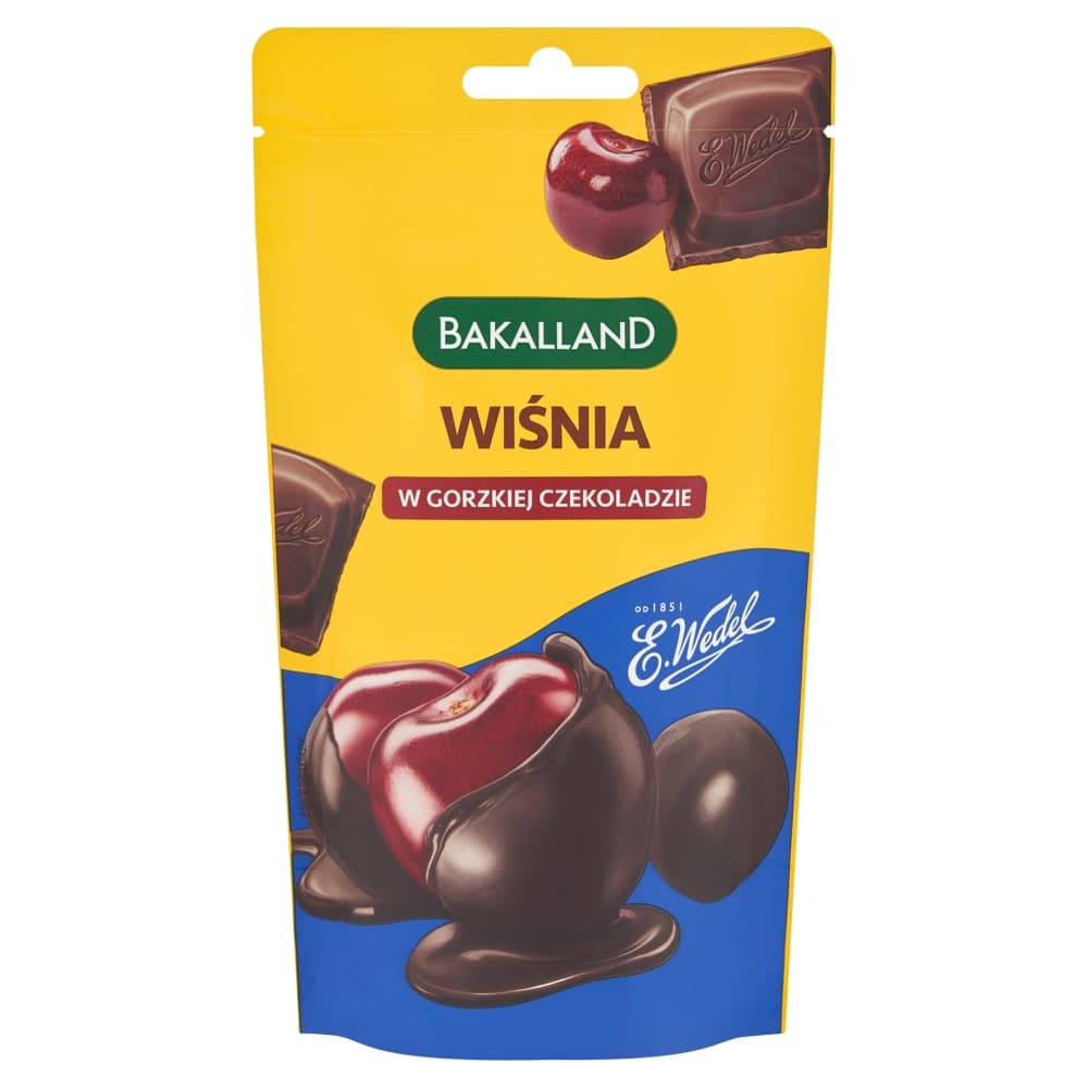 BAKALLAND Wisnia w gorzkiej czekoladzie Wedel. 135,00 zl/kg