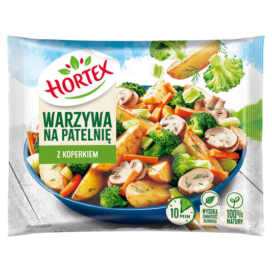 HORTEX Warzywa na patelnie z koperkiem mrozone. 16,87 zl/kg
