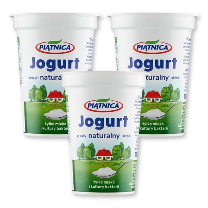 PIATNICA Jogurt naturalny x3.