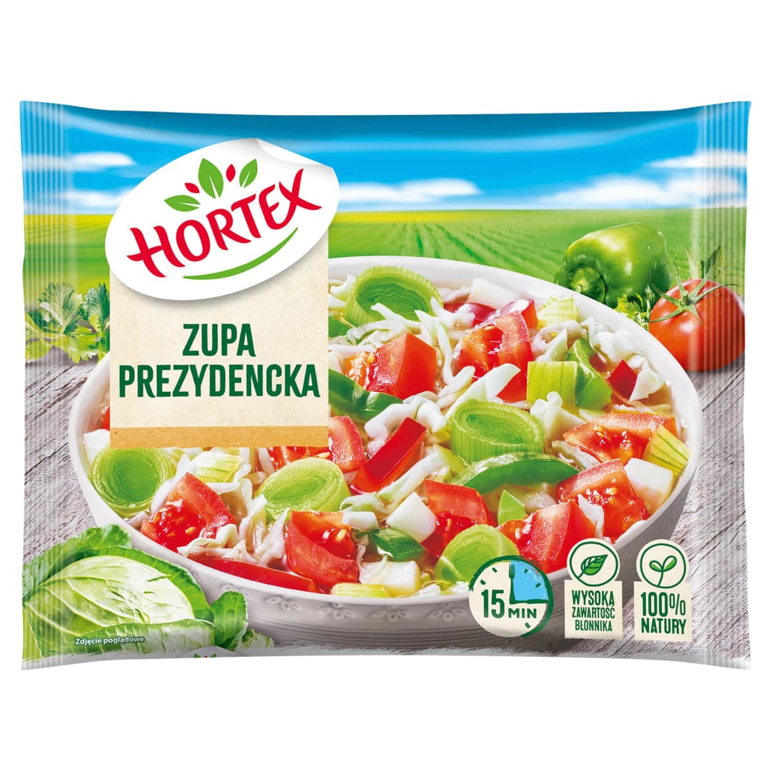 HORTEX Zupa prezydencka mrozona. 15,53 zl/kg