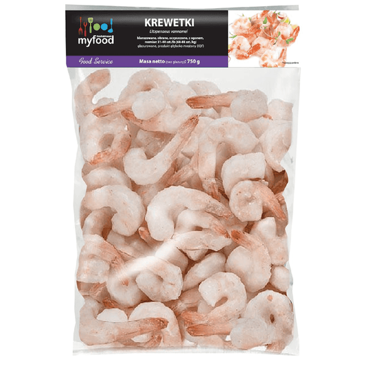 MYFOOD Krewetki blanszowane mrozone. 106,65 zl/kg