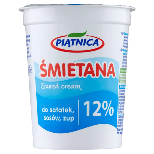 PIATNICA Smietana 12%. 10,73 zl/kg