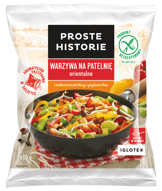 PROSTE HISTORIE Warzywa na patelnie orientalne. 17,76 zl/kg