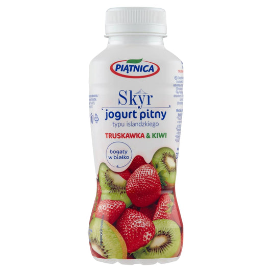 PIATNICA Skyr jogurt pitny typu islandzkiego truskawka-kiwi. 13,61 zl/l