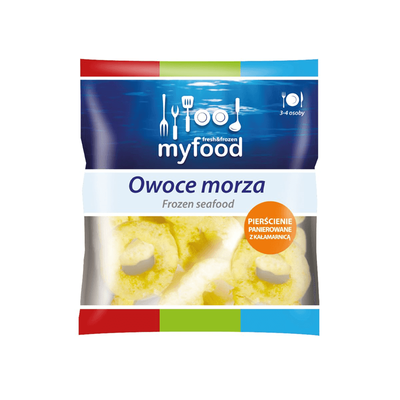 MYFOOD Kalmary pierscienie panierowane mrozone. 44,98 zl/kg