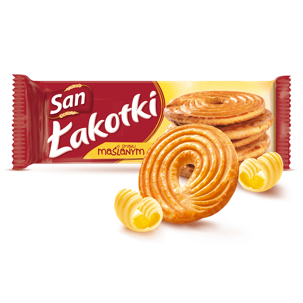 SAN LAKOTKI Ciastka maslane. 33,87 zl/kg