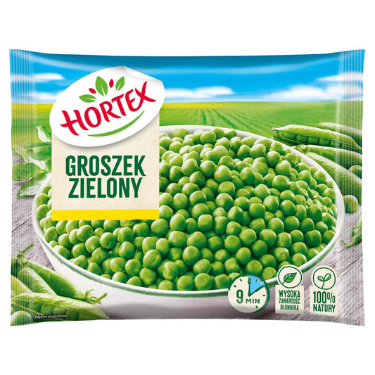 HORTEX Groszek zielony mrozony. 22,20 zl/kg