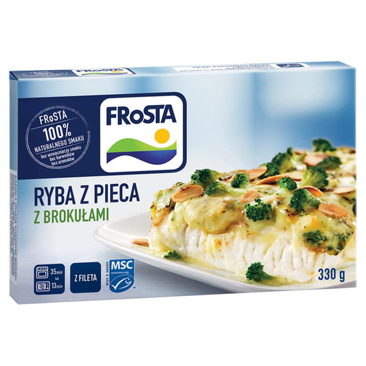 FROSTA Ryba z pieca z brokulami mrozona. 35,12 zl/kg