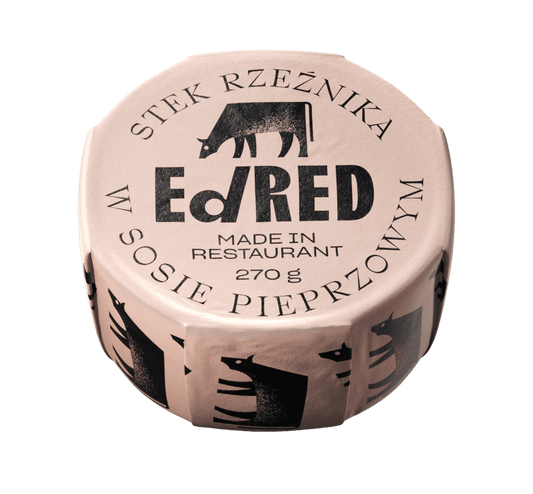 ED RED Konserwa stek rzeznika w sosie pieprzowym. 116,63 zl/kg