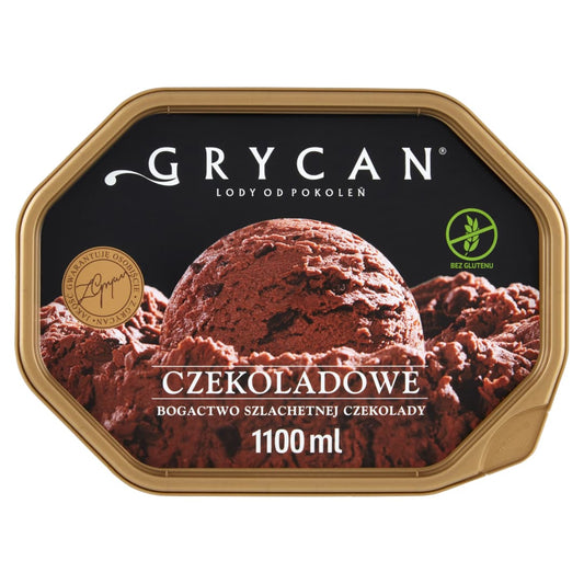 GRYCAN Lody czekoladowe. 18,17 zl/l