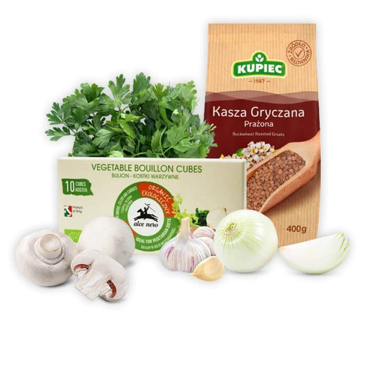 MULTIPAK Zestaw na kasze gryczana z pieczarkami i cebula.