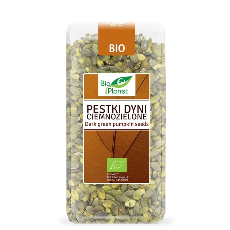 BIO PLANET Pestki dyni ciemnozielone BIO. 63,69 zl/kg
