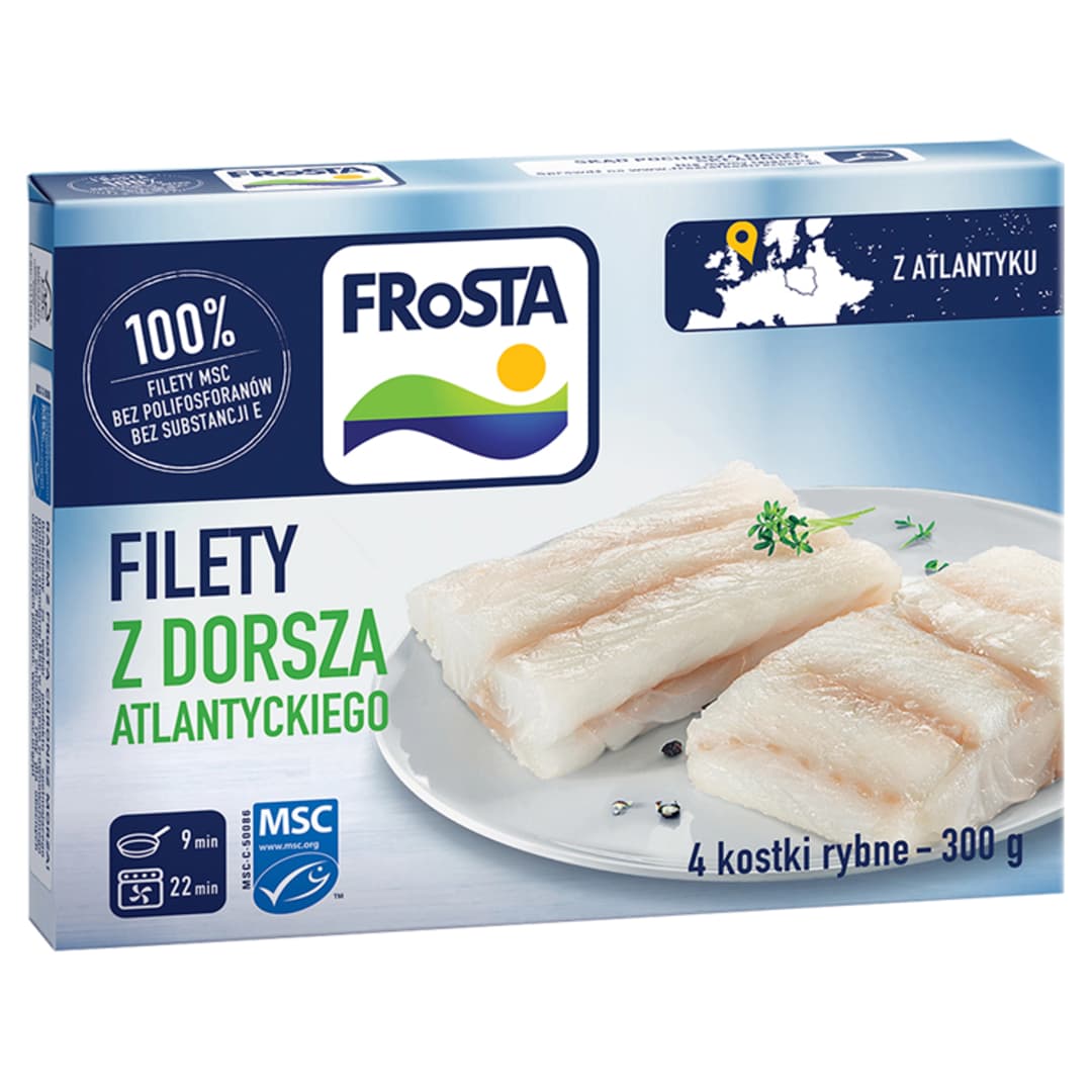 FROSTA Filety z dorsza 4 szt. mrozone. 104,97 zl/kg