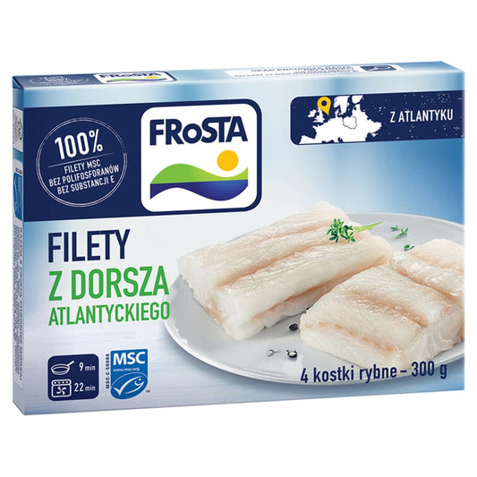 FROSTA Filety z dorsza 4 szt. mrozone. 104,97 zl/kg