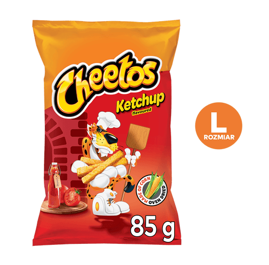 CHEETOS Chrupki o smaku ketchupu. 52,82 zl/kg