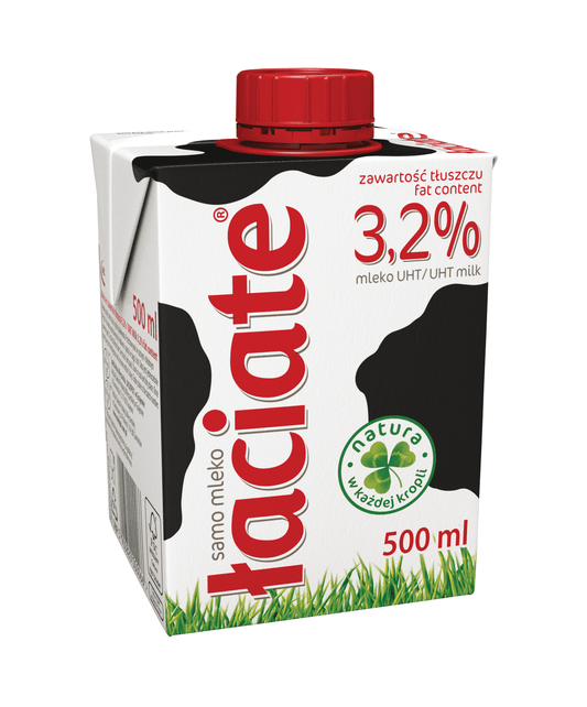 LACIATE Mleko UHT 3,2%. 6,38 zl/l