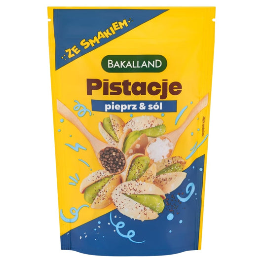 BAKALLAND Pistacje prazone pieprz & sol. 142,71 zl/kg