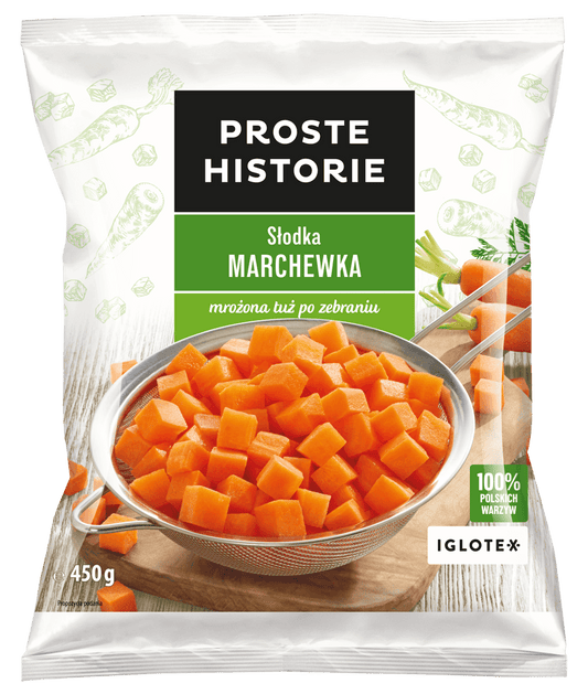 PROSTE HISTORIE Slodka marchewka kostka. 14,42 zl/kg