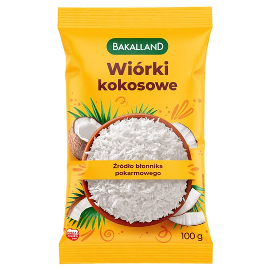 BAKALLAND Wiorki kokosowe. 43,90 zl/kg