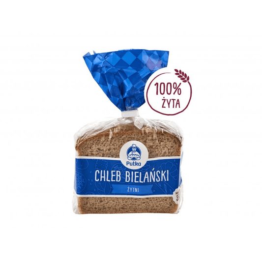 PUTKA Chleb Bielanski zytni krojony. 14,26 zl/kg