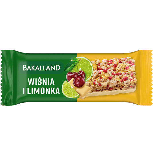 BAKALLAND Baton BA!lans Wisnia z limonka. 52,37 zl/kg