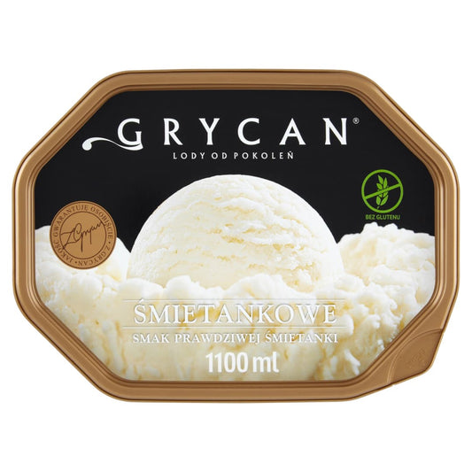 GRYCAN Lody smietankowe bezglutenowe. 20,45 zl/l