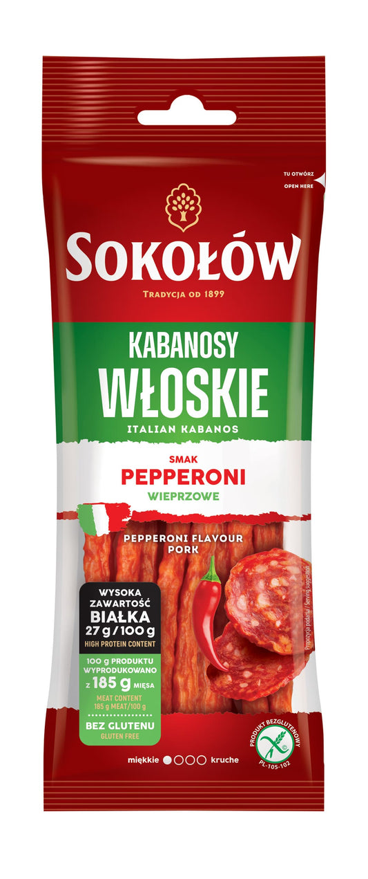 SOKOLOW Kabanosy Wloskie. 84,90 zl/kg