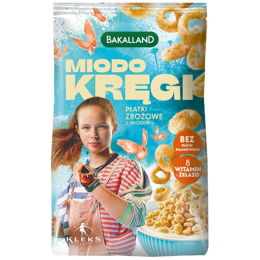 BAKALLAND Akademia Pana Kleksa Miodo kregi platki zbozowe. 22,76 zl/kg