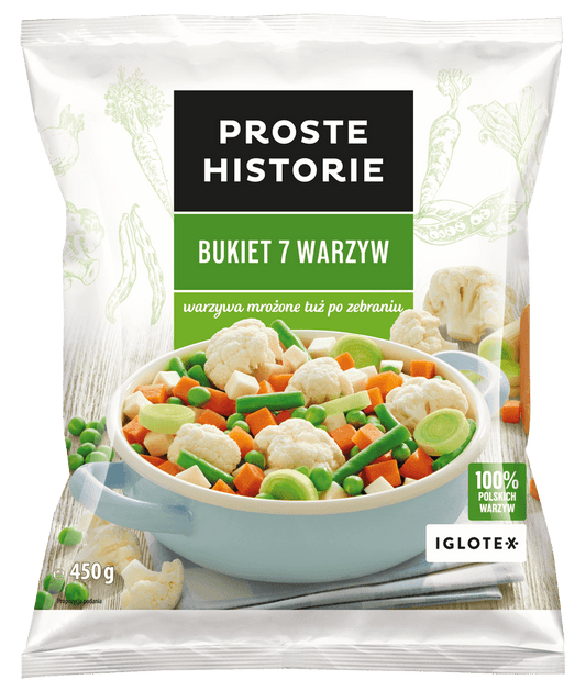 PROSTE HISTORIE Bukiet 7 warzyw. 19,98 zl/kg