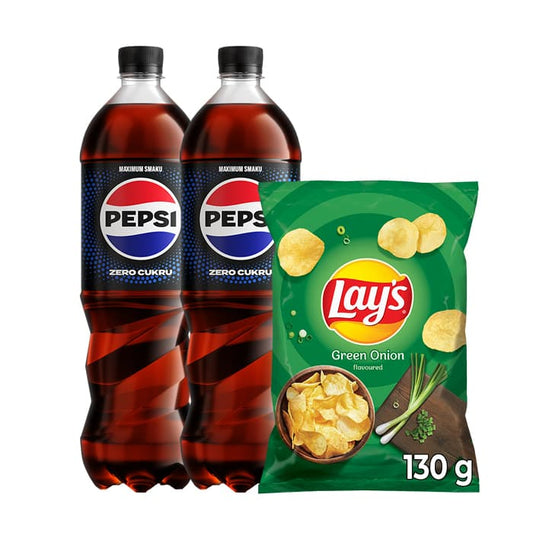 MULTIPAK Pepsi zero x2 + Lay's zielona cebulka.
