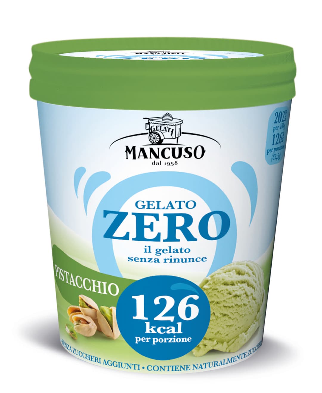 MANCUSO Lody pistacjowe bez cukru. 49,98 zl/l