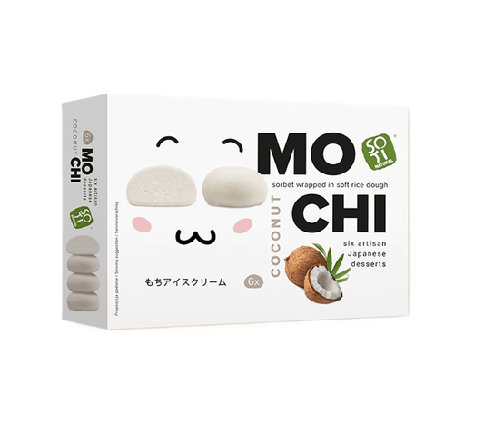 SOTI NATURAL Mochi o smaku kokosowym. 98,56 zl/l