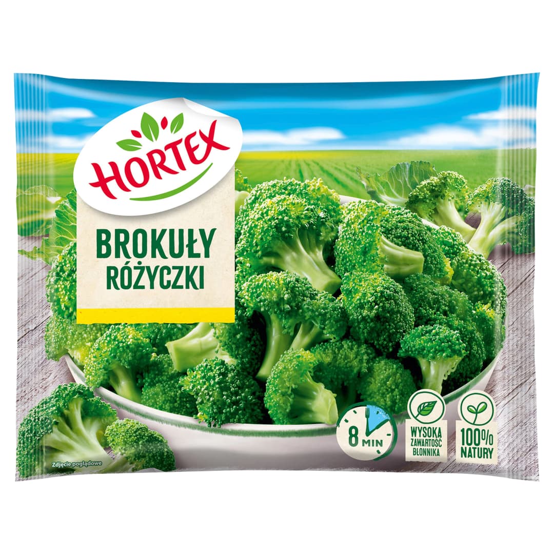 HORTEX Brokuly rozyczki mrozone. 23,09 zl/kg