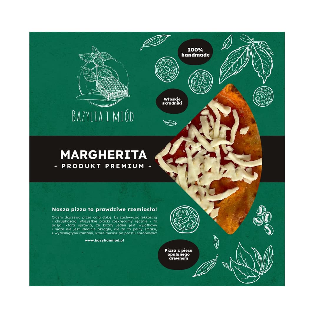BAZYLIA I MIOD Pizza Margherita. 78,23 zl/kg