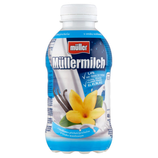 MULLER MULLERMILCH Napoj mleczny o smaku waniliowym. 9,98 zl/kg