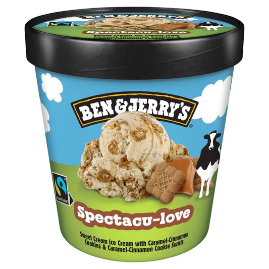 BEN&JERRY'S Lody smietankowe z kawalkami ciastek karmelowo-cynamonowych. 73,10 zl/l