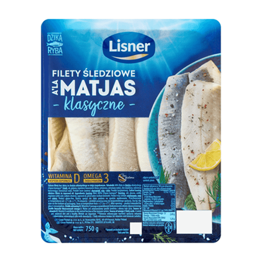 LISNER Filety sledziowe a'la matjas w oleju. 25,32 zl/kg