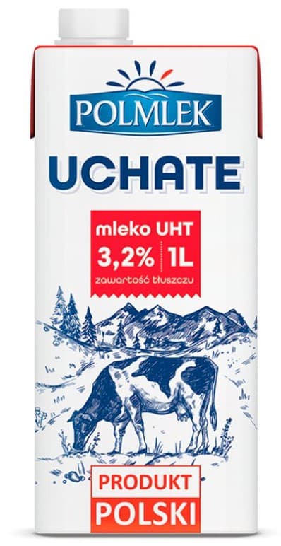 POLMLEK Mleko UHT 3,2%. 3,49 zl/l